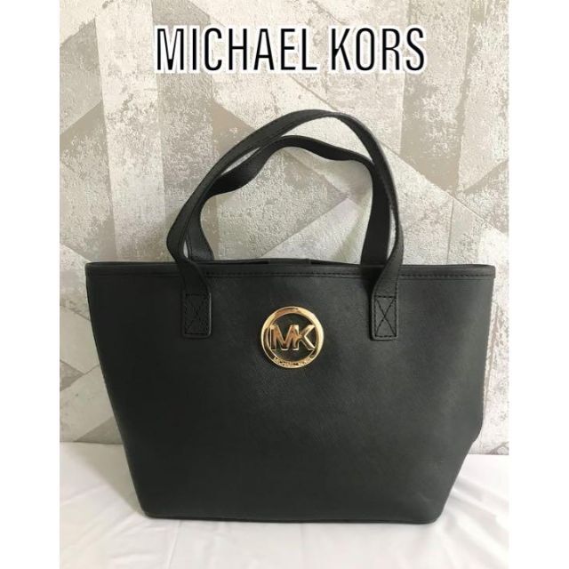 美品】マイケルコース レザー ハンドバッグ トートバッグ ブラック
