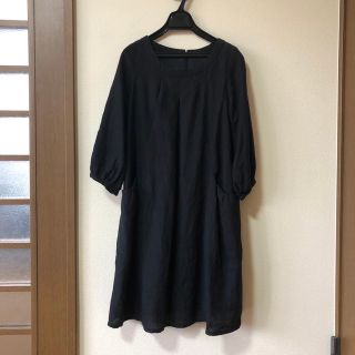 フォグリネンワーク(fog linen work)のロカパラ　リネンワンピース(ひざ丈ワンピース)