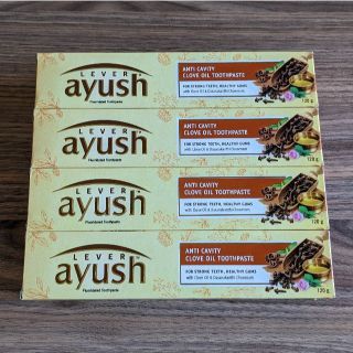 アーユルヴェーダ歯磨き粉 AYUSH 120g x 4本セット(歯磨き粉)