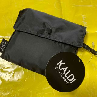 カルディ(KALDI)のカルディ　KALDI  新品　エコバッグ　黒(エコバッグ)