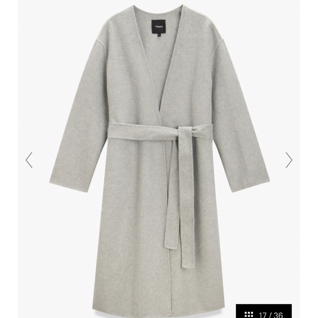 theory - Luxe New Divide Collarless Coat セオリーコート の通販 by ...
