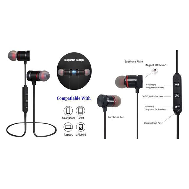 Bluetooth　イヤホン　ワイヤレスイヤホン  イヤホンマイク 両耳 スマホ/家電/カメラのオーディオ機器(ヘッドフォン/イヤフォン)の商品写真