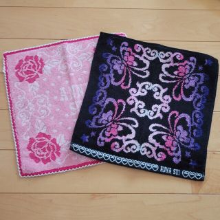 アナスイ(ANNA SUI)のANNA SUI♡新品タオルハンカチ2枚セット(ハンカチ)