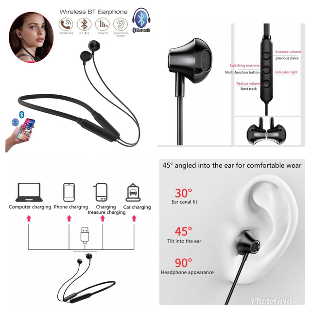 Bluetooth 5.0　イヤホン　ワイヤレスイヤホン  イヤホンマイク 両耳 スマホ/家電/カメラのオーディオ機器(ヘッドフォン/イヤフォン)の商品写真