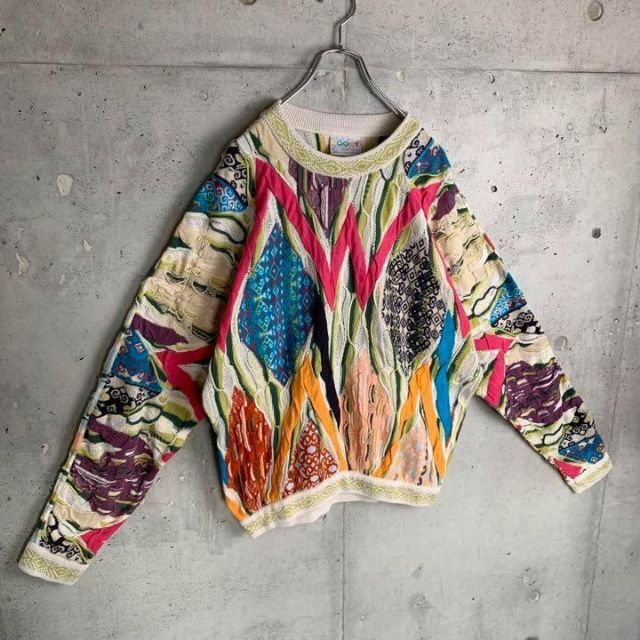 COOGI   超希少デザインクージー立体3D編み総柄ニット 即完売