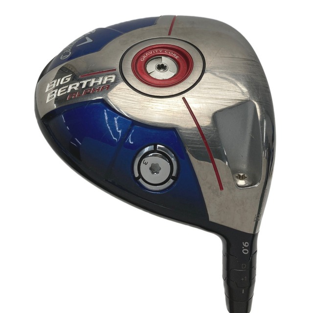 トゥ多少のスレキズ状態☆☆Callaway キャロウェイ ビッグバーサ アルファ ドライバー 2014年製  1W SR ロフト9° ヘッドカバー付