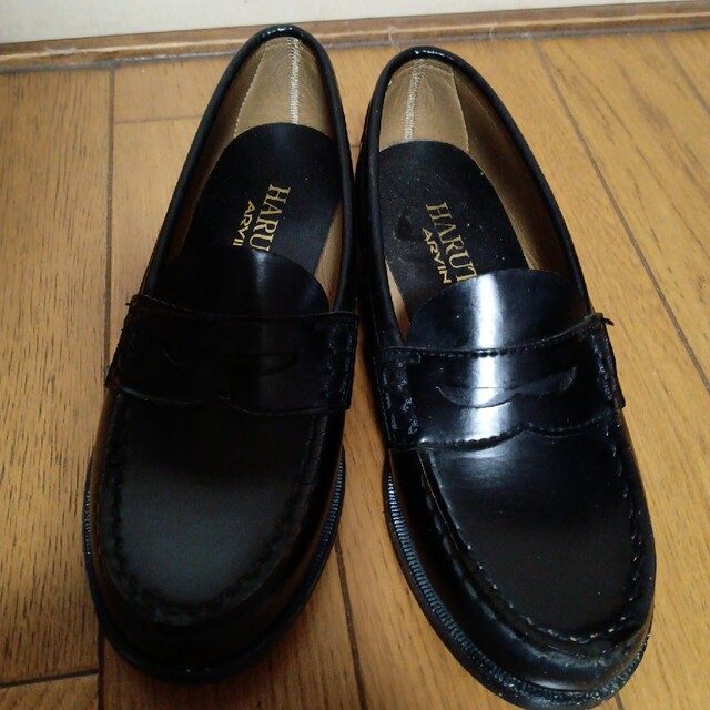 HARUTA(ハルタ)の靴 HARUTA ☆ローファー 22cm 黒 ☆レデイース 現状品 レディースの靴/シューズ(ローファー/革靴)の商品写真