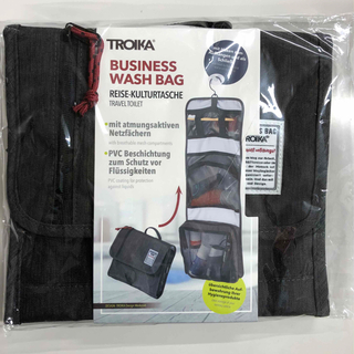 トロイカ(TROIKA)のTROIKAトロイカ　ビジネスウォッシュバッグ　トイレタリーバッグ　ブラック(旅行用品)
