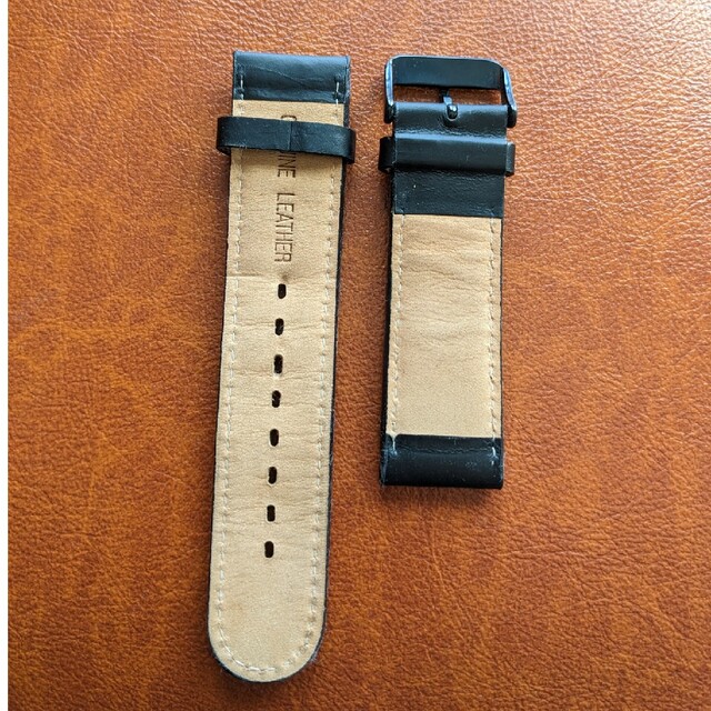 時計ベルト　革　未使用 メンズの時計(レザーベルト)の商品写真