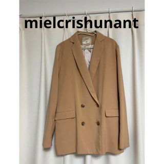 ミエルクリシュナ(Miel Crishunant)のミシェルクリシュナ　ジャケット　ベージュ　バロック　ダブルボタン　春　秋(テーラードジャケット)