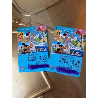 ディズニー(Disney)のリゾートライン　フリーきっぷ　2day Pass(遊園地/テーマパーク)