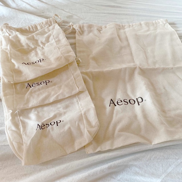 Aesop(イソップ)のAesop イソップ ショップ袋　巾着 4点　小3 大1 レディースのバッグ(ショップ袋)の商品写真