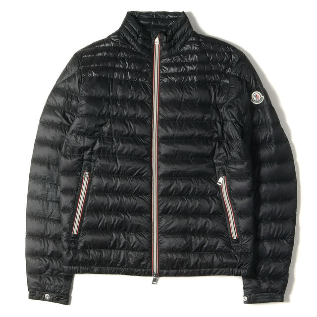春新作の MONCLER 【メンズ】【中古】【美品】 ブルゾン アウター 3 黒 ブラック 20SS DANIEL フルジップ ナイロン ライトウェイト ダウンジャケット モンクレール MONCLER - ダウンジャケット