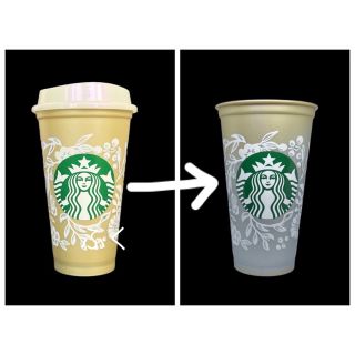 スターバックスコーヒー(Starbucks Coffee)の海外スターバックス★完売★色が変わる★リユーザブルカップ★カラーチェンジ(グラス/カップ)