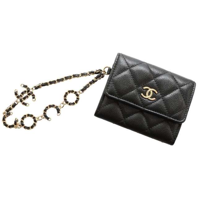 新品登場 CHANEL - シャネル カードケース ココチェーン COCO キャビア