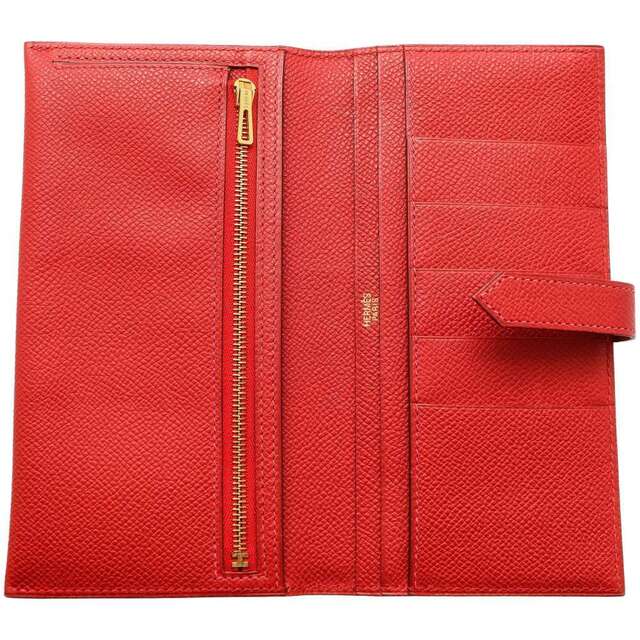 18%OFF エルメス ベアンクラシック ルージュヴィフ 長財布
