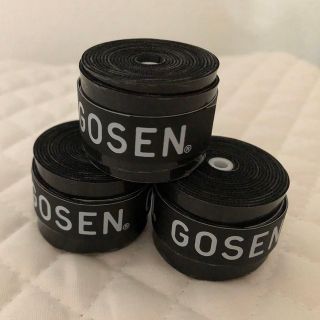 ゴーセン(GOSEN)のGOSEN グリップテープ3個 黒色★迅速発送 ゴーセン✳︎色変更可(その他)