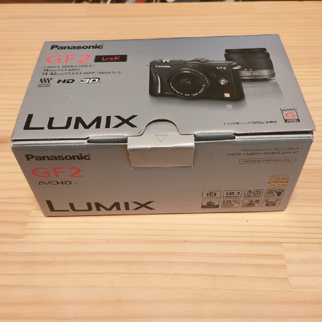 Panasonic(パナソニック)の【USED】Panasonic LUMIX GF2 ファインレッド スマホ/家電/カメラのカメラ(コンパクトデジタルカメラ)の商品写真