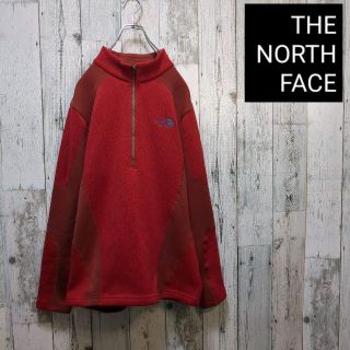 ザノースフェイス(THE NORTH FACE)の【美品】ノースフェイス　フリース　レッド　メンズM／レディースL(ニット/セーター)