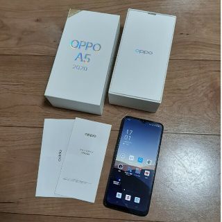 【送料無料】oppo A5 2020 ブルー　4GB/64gb