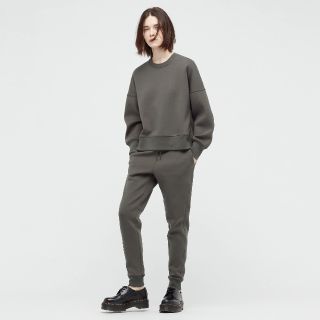 ユニクロ(UNIQLO)の新品　UNIQLO　＋J  ドライスウェットシャツ　パンツ　M セットアップ(トレーナー/スウェット)