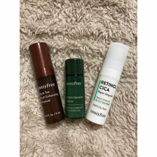 イニスフリー(Innisfree)のinnisfree イニスフリー　3点セット　レチノール　シカ　ブラックティー(サンプル/トライアルキット)