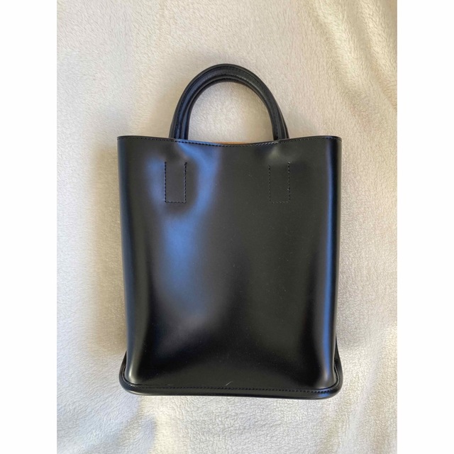 PIENI  TOTE S[BLACK×NATURAL]