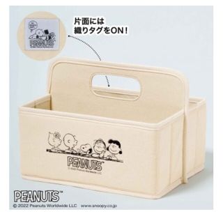 スヌーピー(SNOOPY)のGLOW付録　スヌーピー収納キャリーBOX(小物入れ)