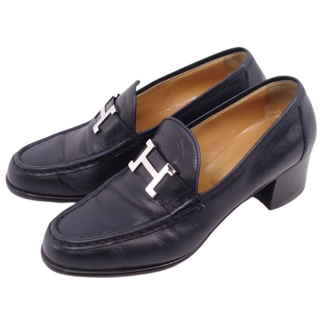 エルメス HERMES ローファー パンプス モカシン ヒール コンスタンス H