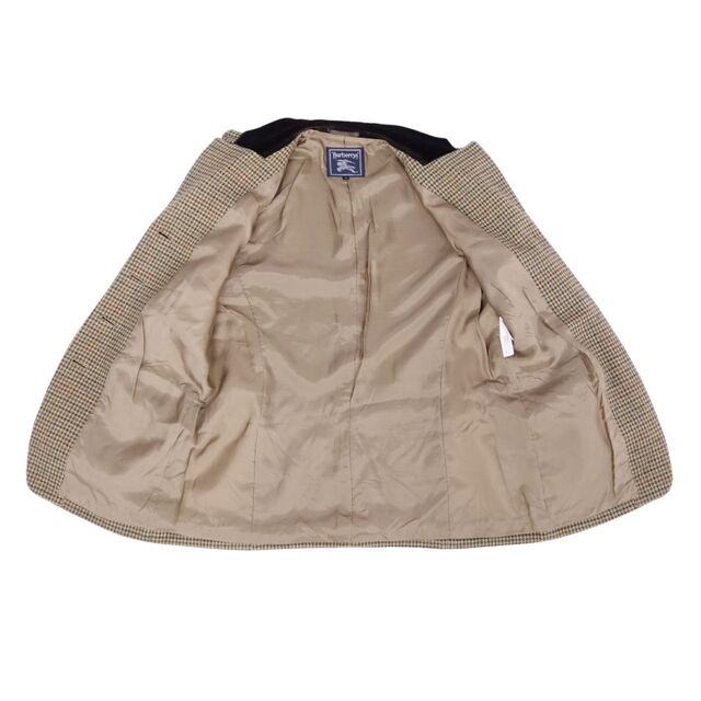 美品 Vintage バーバリー Burberrys セットアップ スカートスーツ ジャケット スカート 千鳥格子 ウール アウター ボトムス  レディース 42(L相当) ブラウン