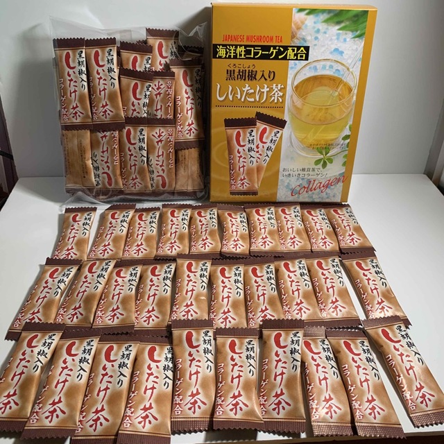 黒胡椒椎茸茶１４０本セット 食品/飲料/酒の飲料(茶)の商品写真