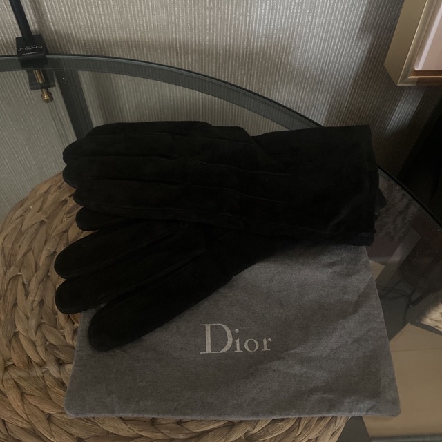 Christian Dior(クリスチャンディオール)のGJ様専用　Dior  カシミヤ100% スウェード手袋 レディースのファッション小物(手袋)の商品写真