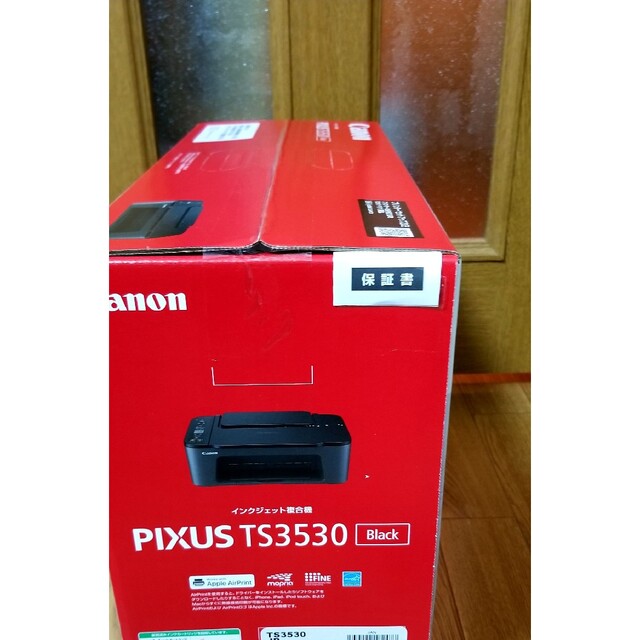 Canon(キヤノン)のCANON プリンター A4インクジェット複合機PIXUS TS3530ブラック インテリア/住まい/日用品のオフィス用品(OA機器)の商品写真