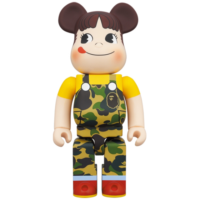 BE@RBRICK(ベアブリック)のBE@RBRICK BAPE ペコちゃん 100％ & 400％ GREEN エンタメ/ホビーのフィギュア(その他)の商品写真