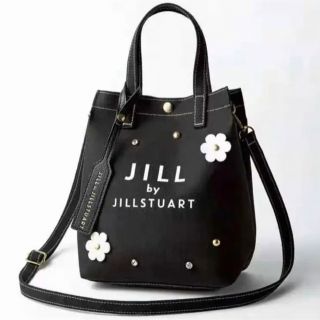 ジルスチュアート(JILLSTUART)のJILLSTUART 2WAY フラワーショルダーバッグブラック(ショルダーバッグ)