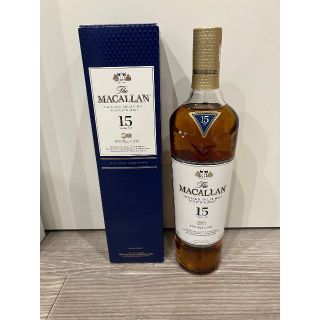 サントリー(サントリー)のマッカラン15年　ダブルカスク 箱付き MACALLAN(ウイスキー)