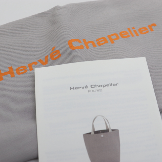 Herve Chapelier(エルベシャプリエ)の新品同様 エルベシャプリエ 725GP ラージ リュクス舟型 トートバッグ レディース 白 コーテッドキャンバス コットン Herve Chapelier レディースのバッグ(トートバッグ)の商品写真