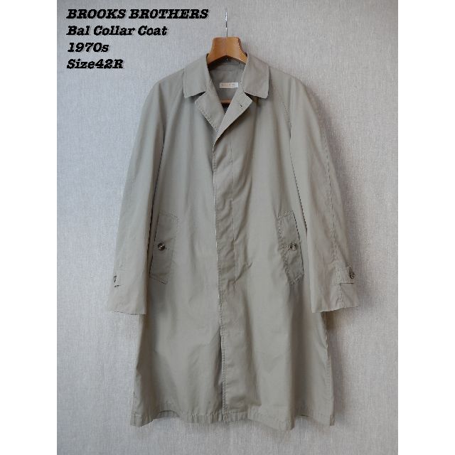 BROOKS BROTHERS Bal Collar Coat 70s 42Rジャケット/アウター