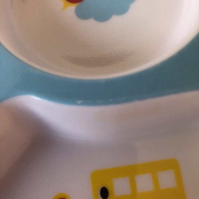 お子様ランチ用プレート　水色 キッズ/ベビー/マタニティの授乳/お食事用品(プレート/茶碗)の商品写真