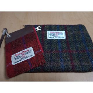 ハリスツイード(Harris Tweed)の【値下】ハリスツイード　パスケースとポーチセット(ポーチ)