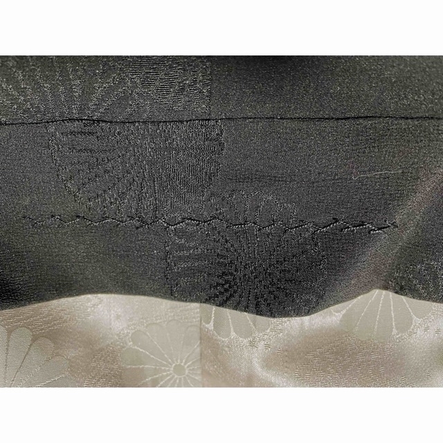 昭和レトロ　ひとつ紋　黒羽織 レディースの水着/浴衣(着物)の商品写真