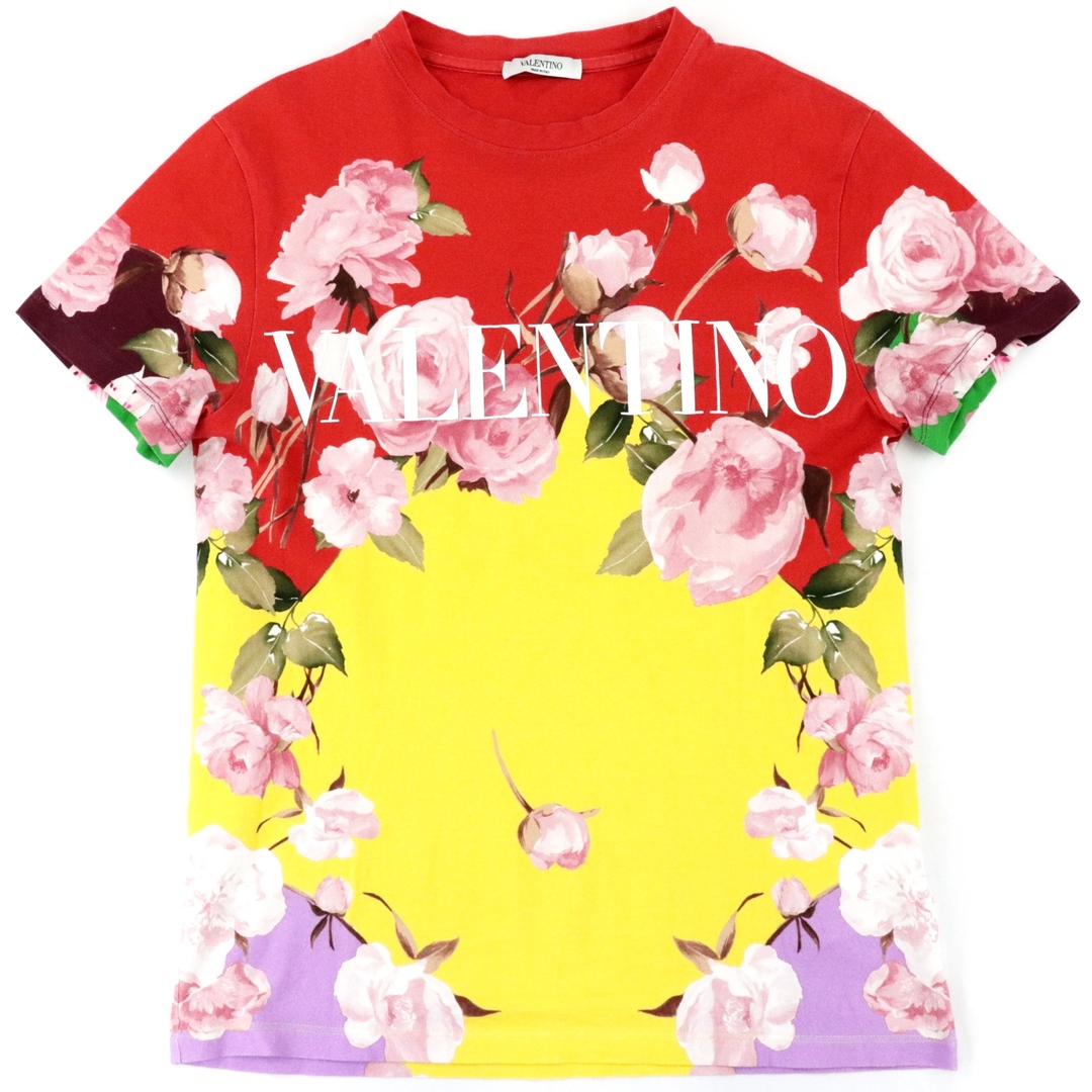 VALENTINO - ヴァレンティノ 花柄 ロゴプリント 半袖Ｔシャツ メンズ