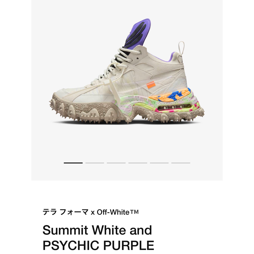 OFF-WHITE(オフホワイト)のOff-White × Nike Air Terra Forma【新品】29cm メンズの靴/シューズ(スニーカー)の商品写真