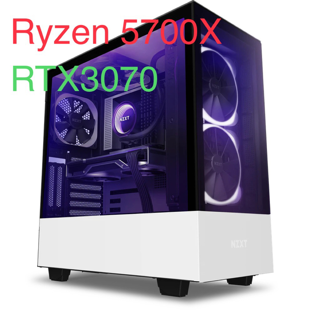 低価格で大人気の 自作ゲーミングPC[5700X/RTX3070/16GB/1TB ...