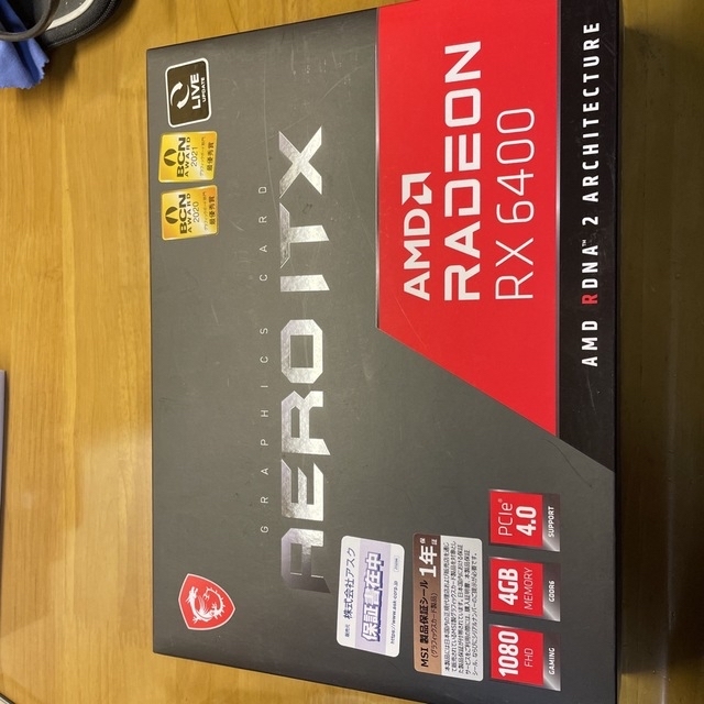 PC/タブレットMSI Radeon RX 6400 AERO ITX 4G