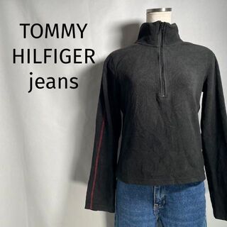 トミーヒルフィガー(TOMMY HILFIGER)のオールド 80s ィガージーンズ ハーフジップ フリース 台湾製(ブルゾン)