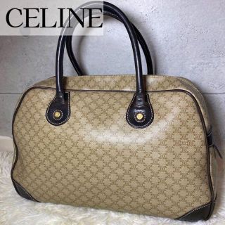 セリーヌ(celine)の【超希少】セリーヌ　ミニボストン　ハンドバッグ　マカダム　旅行　A4 PVC(ボストンバッグ)