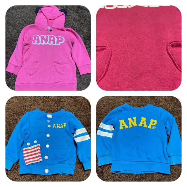 ANAP Kids(アナップキッズ)のANAPKIDS7点セット キッズ/ベビー/マタニティのキッズ服女の子用(90cm~)(カーディガン)の商品写真