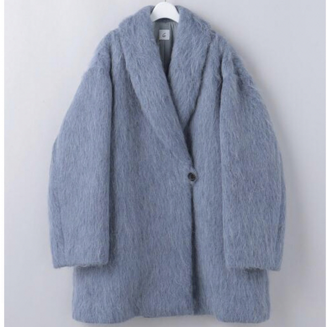 6 (ROKU)(ロク)の【即完売】ROKU 6 SHAGGY SHAWL COLLAR COAT レディースのジャケット/アウター(ロングコート)の商品写真