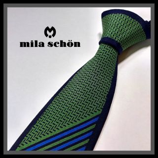 ミラショーン(mila schon)の96【mila schon】ミラショーン ネクタイ  紺×青×緑(ネクタイ)